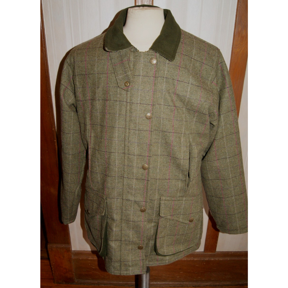 Hoggs of Fife Womens L/XL Field Pro Tweed Check Jacket/Coat Hunting Shooting